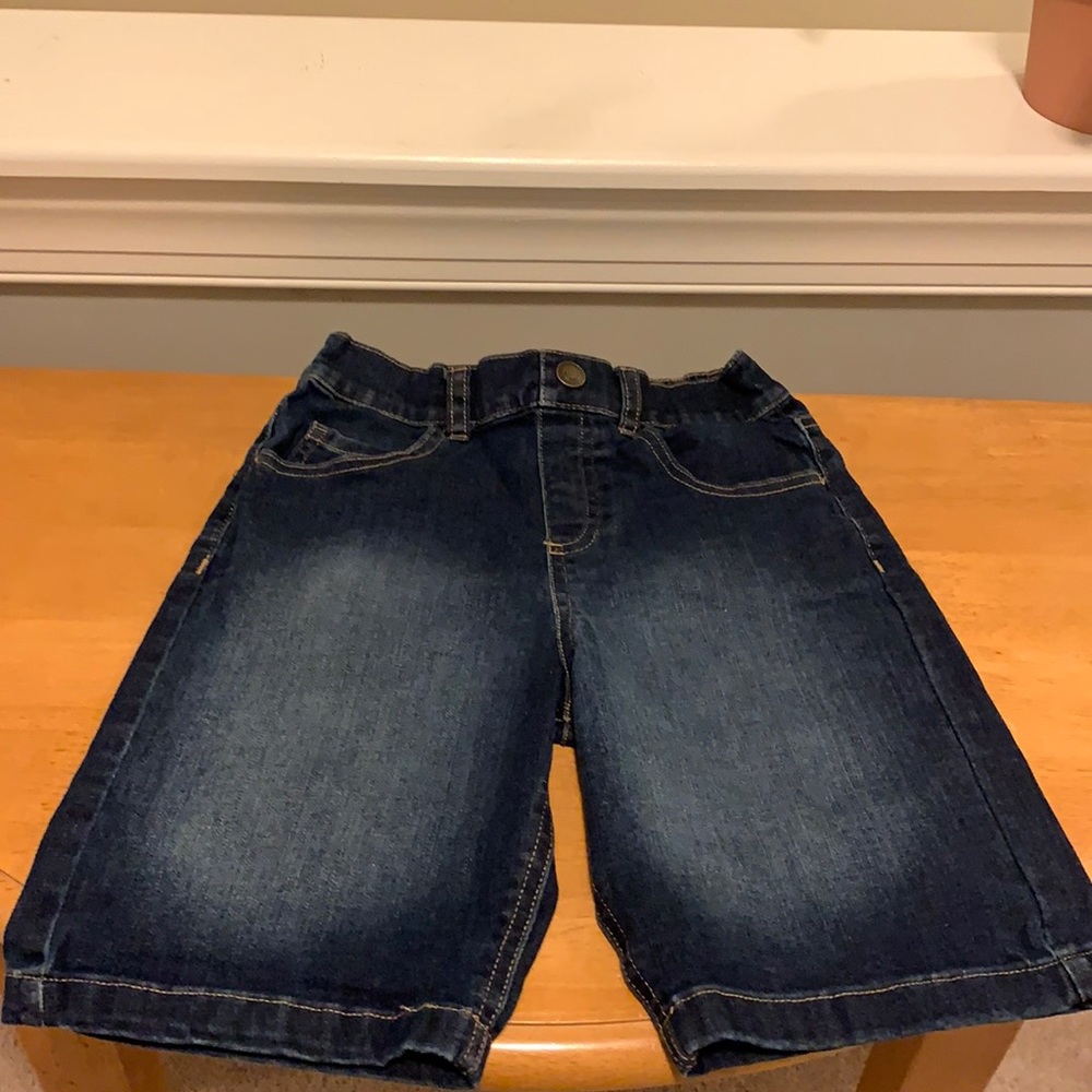 Boy shorts, blue jeans, size 7